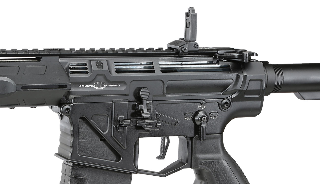 Versandrcklufer APS Phantom Extremis Rifle MK3 eSilver Edge SDU-MosFet Vollmetall S-AEG 6mm BB schwarz Bild 7