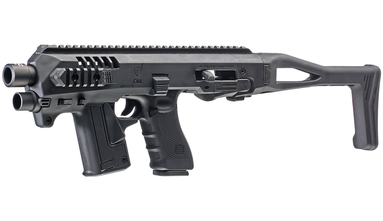 CAA Airsoft Division Micro RONI Conversion Kit f. TM / KSC / VFC / WE G17 / G18C / G22 / G31 schwarz