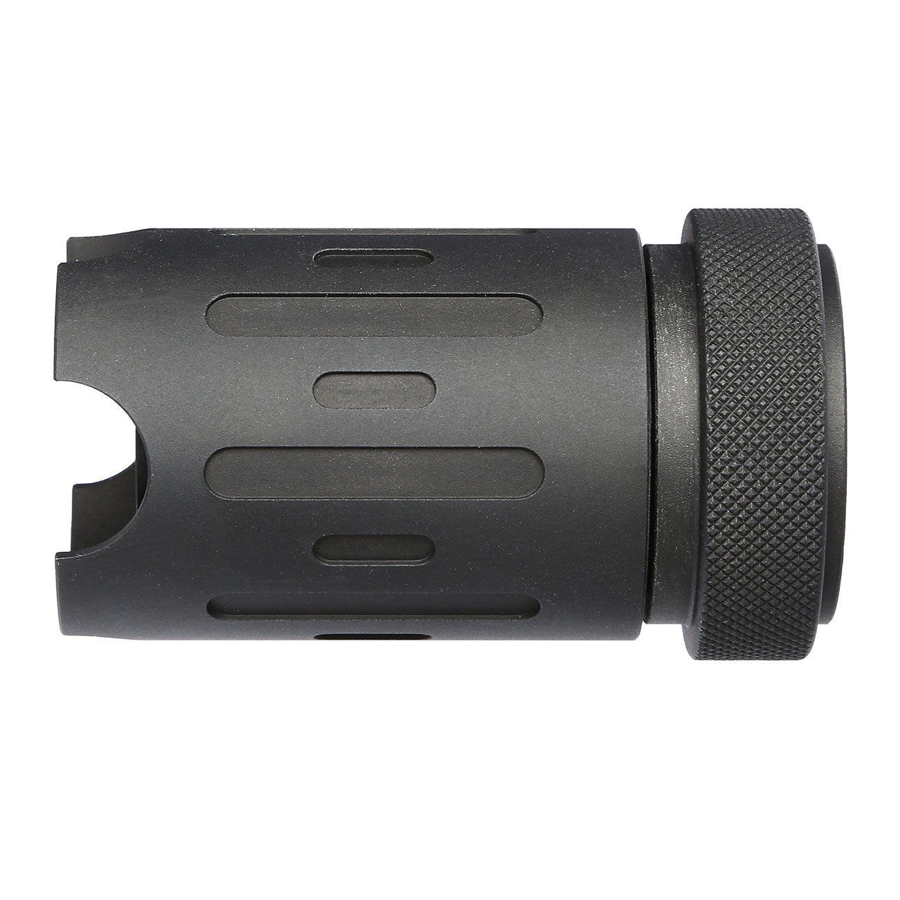 SilencerCo Airsoft Blast Shield Flash-Hider (ohne Tracer Unit) schwarz 14mm- Bild 2