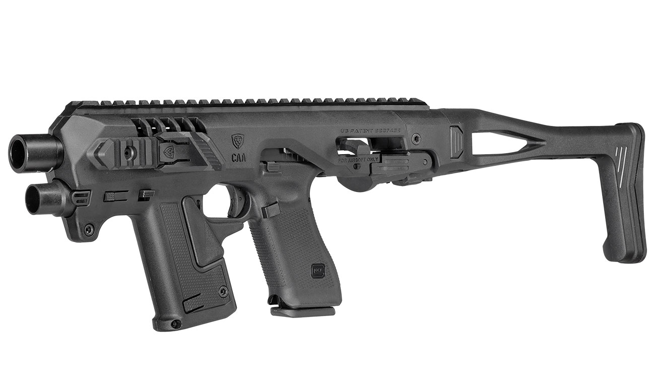 CAA Airsoft Division Micro RONI Conversion Kit f. TM / KSC / VFC / WE G17 / G18C / G22 / G31 schwarz