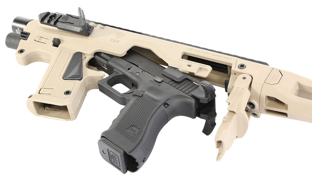 CAA Airsoft Division Micro RONI Conversion Kit f. TM / KSC / VFC / WE G17 / G18C / G22 / G31 Dark Earth Bild 1