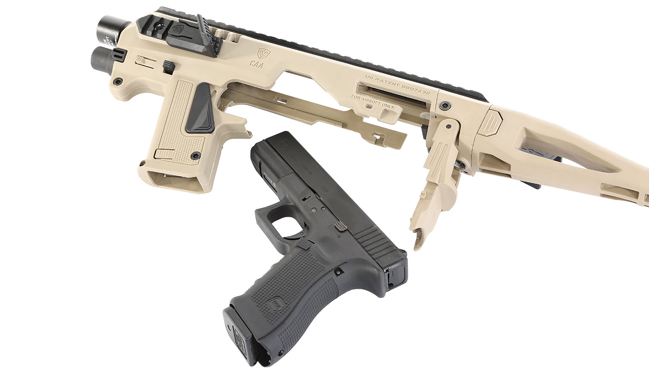 CAA Airsoft Division Micro RONI Conversion Kit f. TM / KSC / VFC / WE G17 / G18C / G22 / G31 Dark Earth Bild 1
