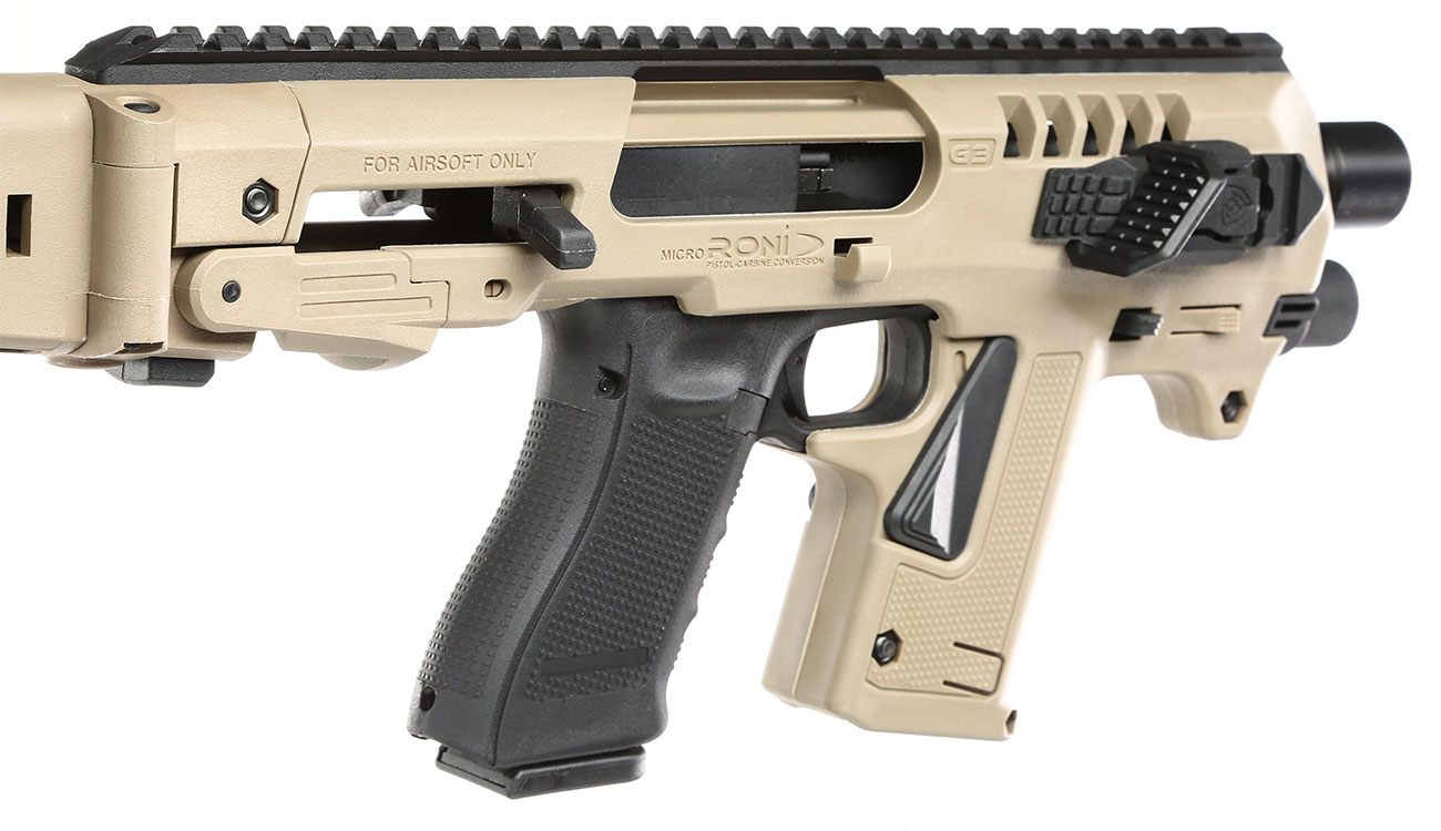 CAA Airsoft Division Micro RONI Conversion Kit f. TM / KSC / VFC / WE G17 / G18C / G22 / G31 Dark Earth Bild 1