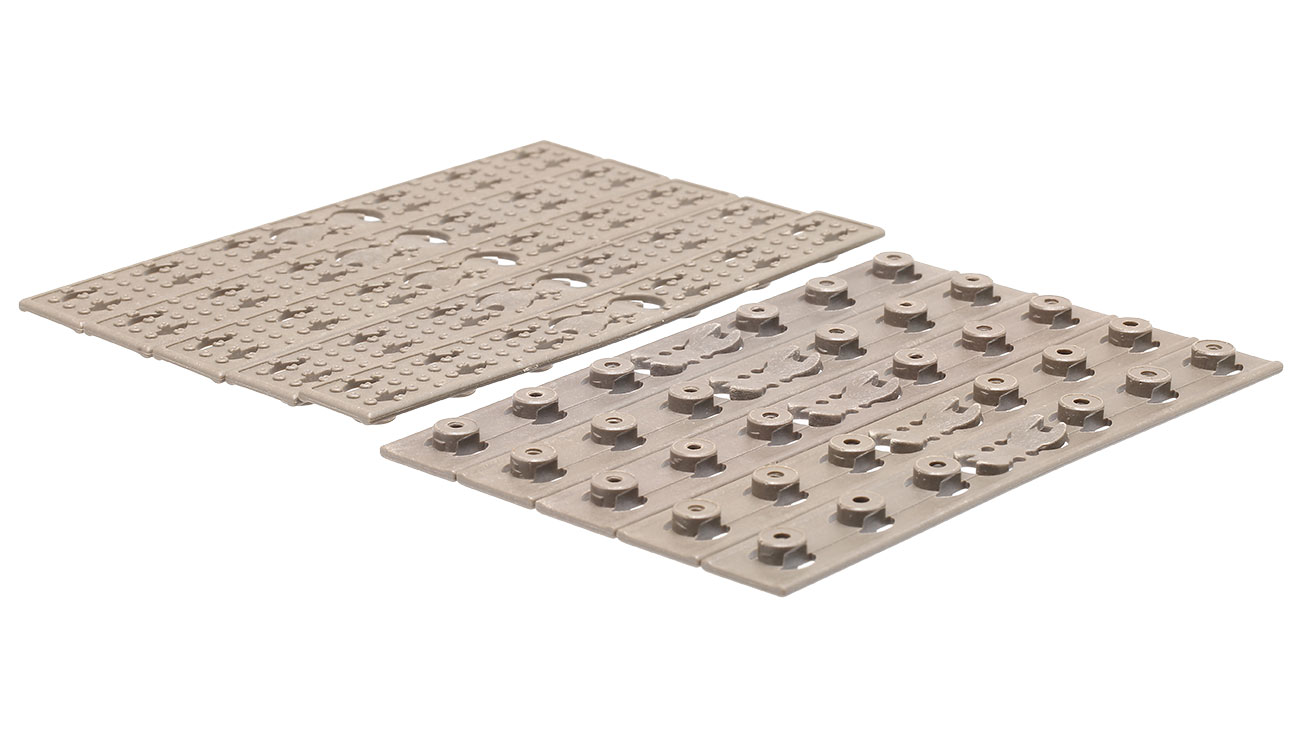 Evolution URX4 / KeyMod Slim Rail Panel Set 140mm (10 Stck) Tan Bild 2