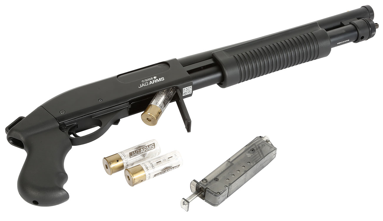 Jag Arms Scattergun HD TPG Vollmetall Pump Action Gas Shotgun 6mm BB schwarz Bild 4