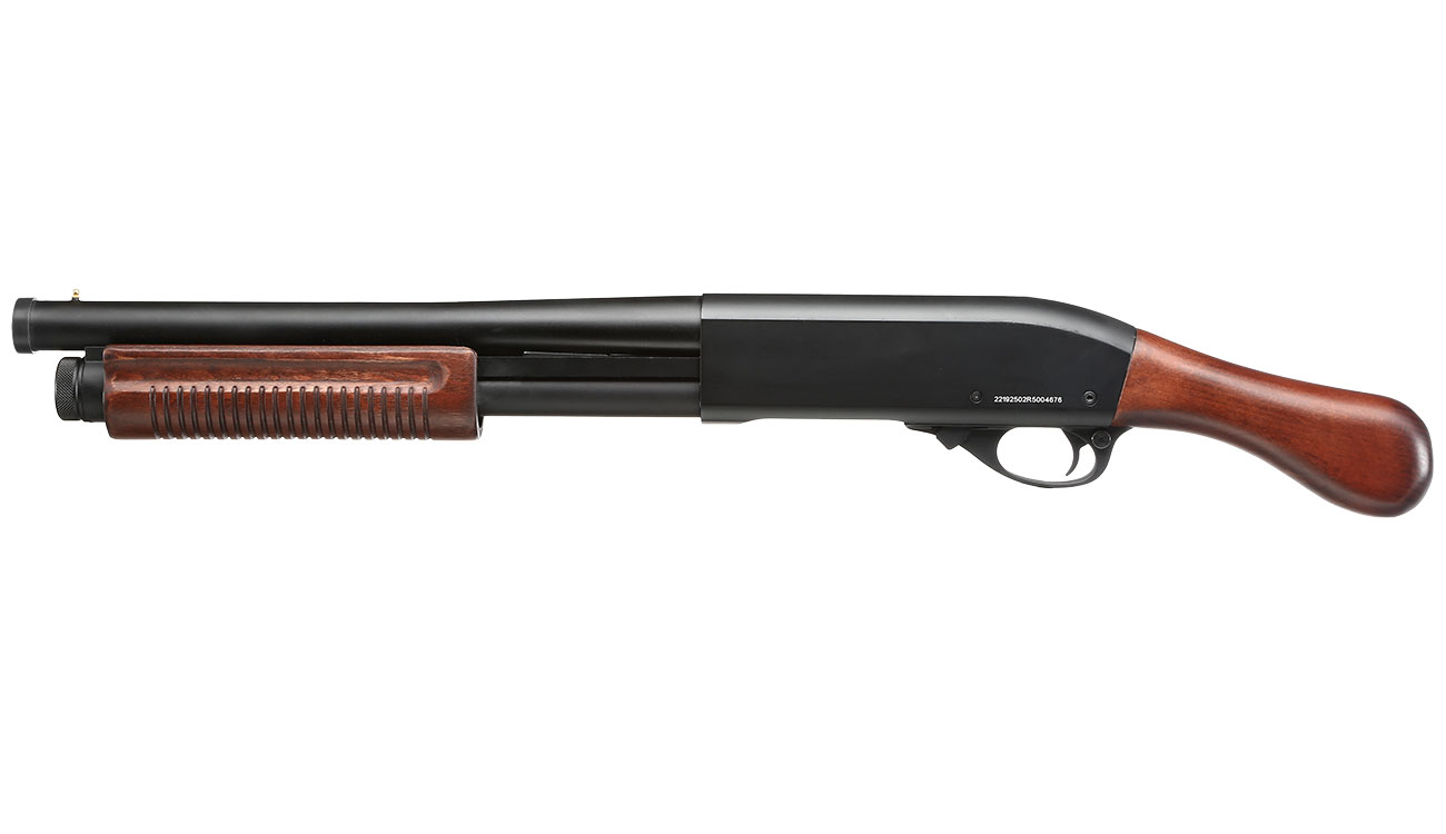 Jag Arms Scattergun Sawed-Off Vollmetall Pump Action Gas Shotgun 6mm BB Echtholz-Version Bild 1