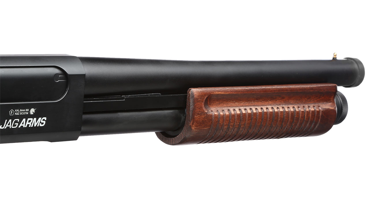 Jag Arms Scattergun Sawed-Off Vollmetall Pump Action Gas Shotgun 6mm BB Echtholz-Version Bild 8