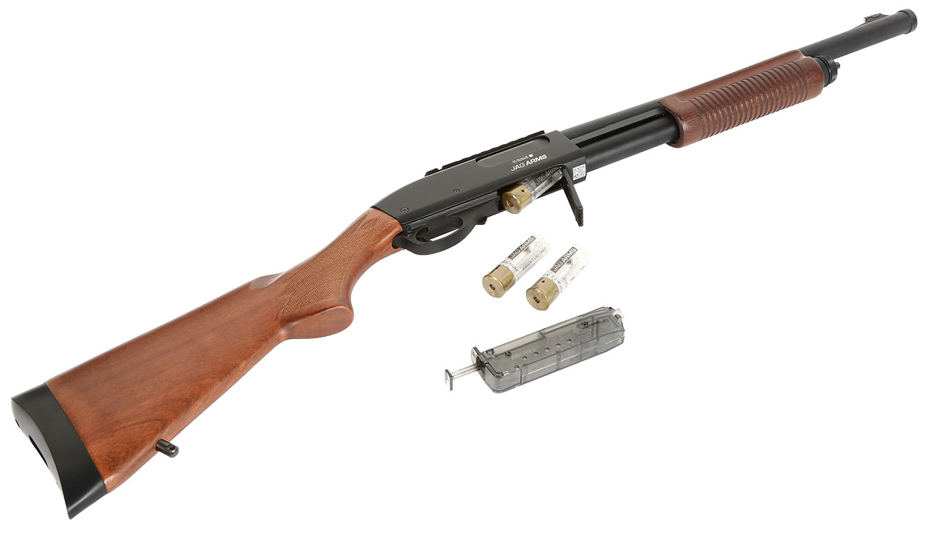 Jag Arms Scattergun HD Vollmetall Pump Action Gas Shotgun 6mm BB Echtholz-Version Bild 4