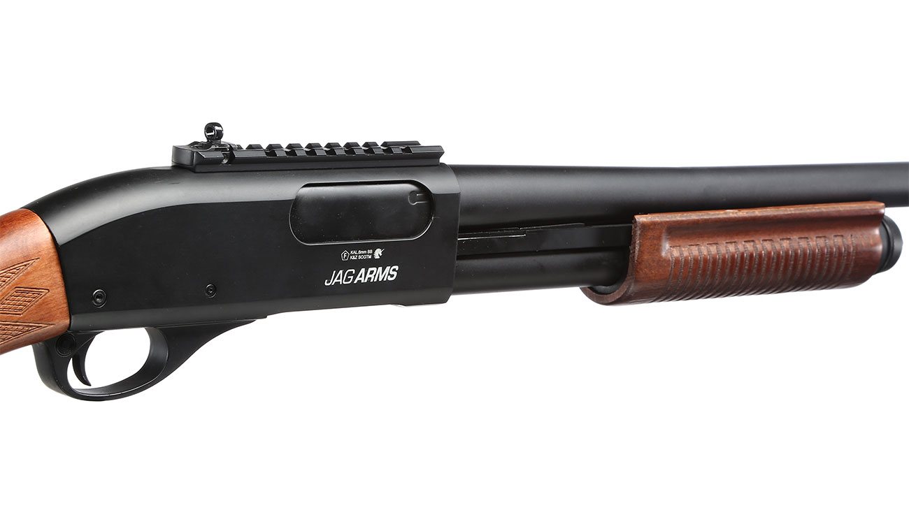 Jag Arms Scattergun HD Vollmetall Pump Action Gas Shotgun 6mm BB Echtholz-Version Bild 8