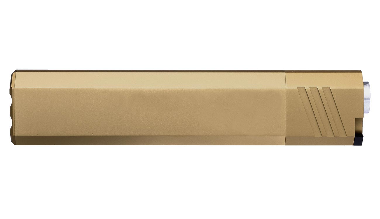 Big Dragon Airsoft OS 9mm Aluminium Mock Suppressor 14mm- Dark Earth Bild 2