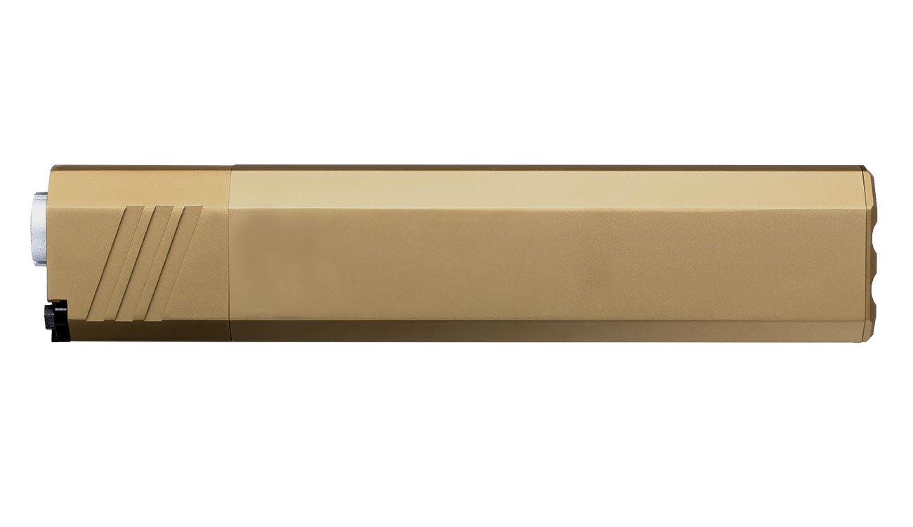 Big Dragon Airsoft OS 9mm Aluminium Mock Suppressor 14mm- Dark Earth Bild 3