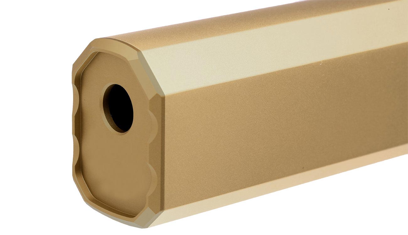 Big Dragon Airsoft OS 9mm Aluminium Mock Suppressor 14mm- Dark Earth Bild 4