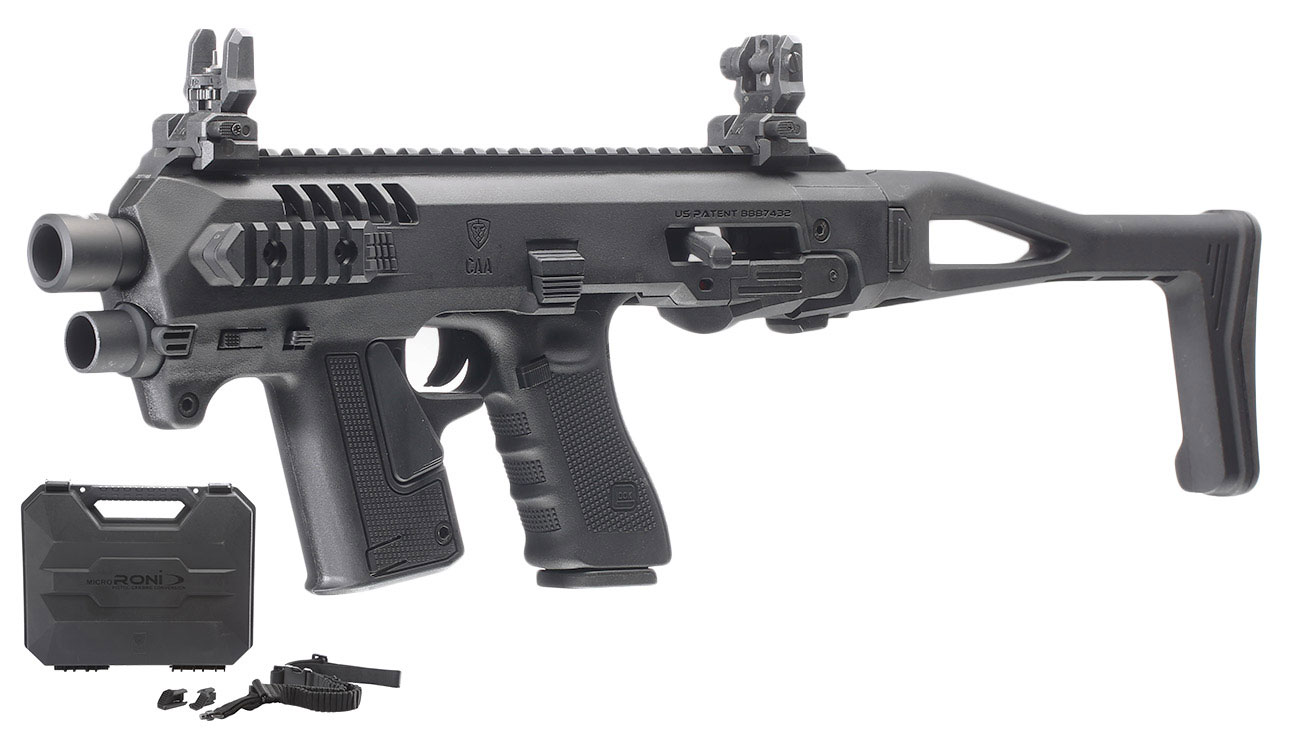 CAA Airsoft Division Micro RONI Conversion Kit f. TM / KSC / VFC / WE G17 / G18C / G22 / G31 schwarz - Advanced