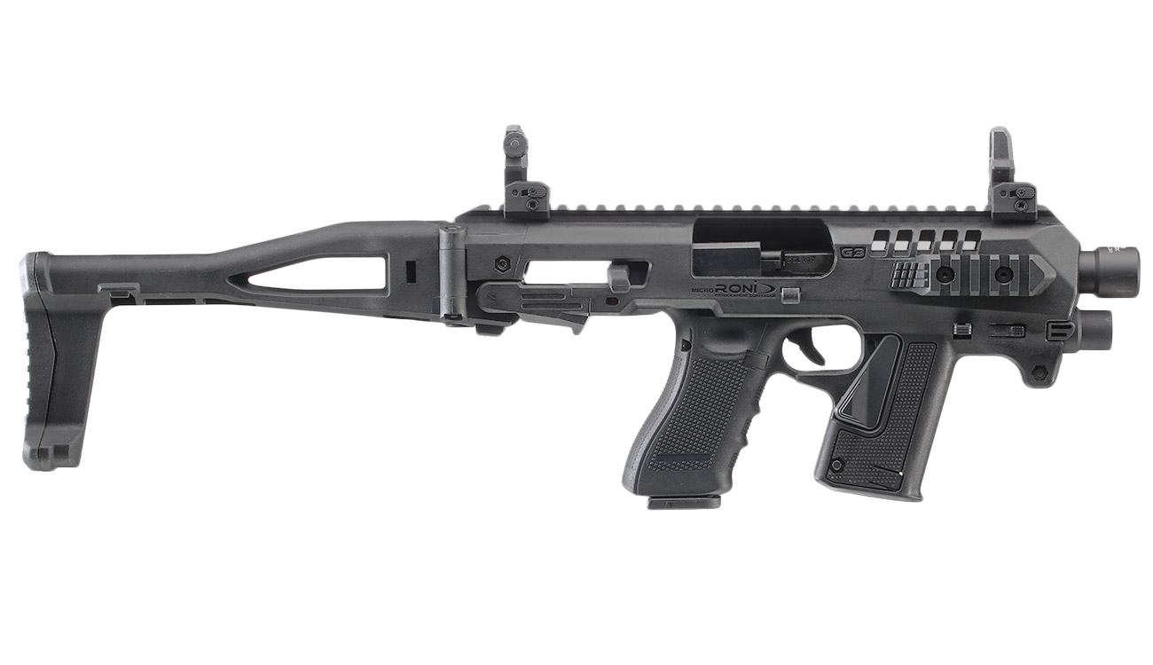 CAA Airsoft Division Micro RONI Conversion Kit f. TM / KSC / VFC / WE G17 / G18C / G22 / G31 schwarz - Advanced Bild 2