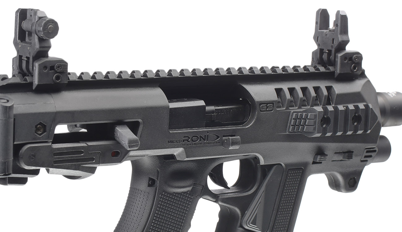 CAA Airsoft Division Micro RONI Conversion Kit f. TM / KSC / VFC / WE G17 / G18C / G22 / G31 schwarz - Advanced Bild 7