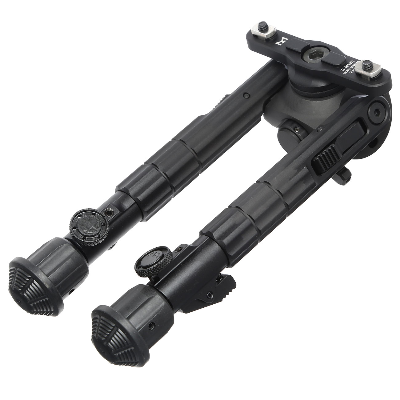 UTG M-LOK Heavy Duty Recon 360 Grad Metall Zweibein - Gummife 160 - 230 mm schwarz