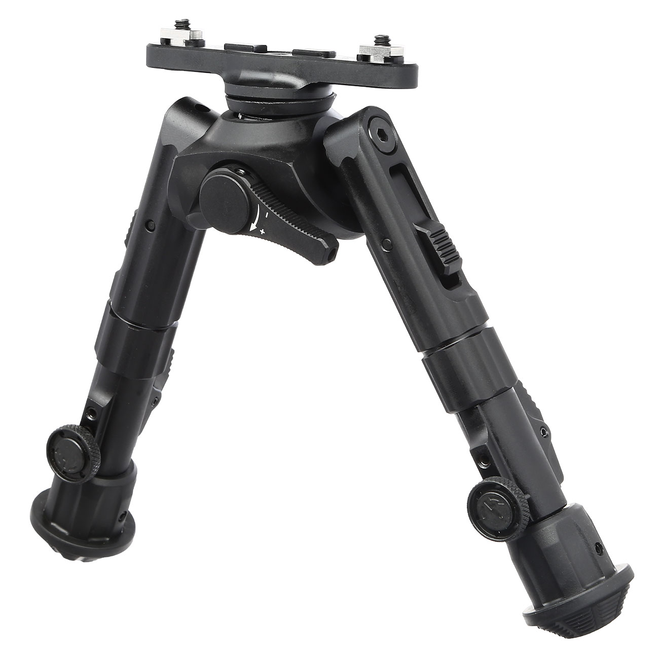 UTG M-LOK Heavy Duty Recon 360 Grad Metall Zweibein - Gummife 133 - 172 mm schwarz Bild 1