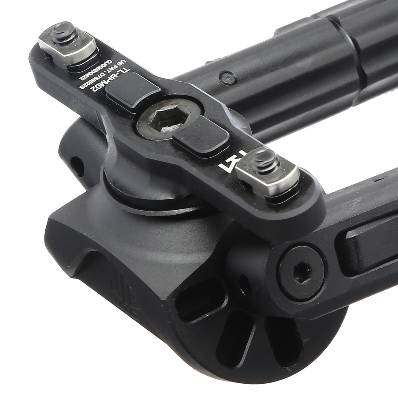 UTG M-LOK Heavy Duty Recon 360 Grad Metall Zweibein - Gummife 133 - 172 mm schwarz Bild 3