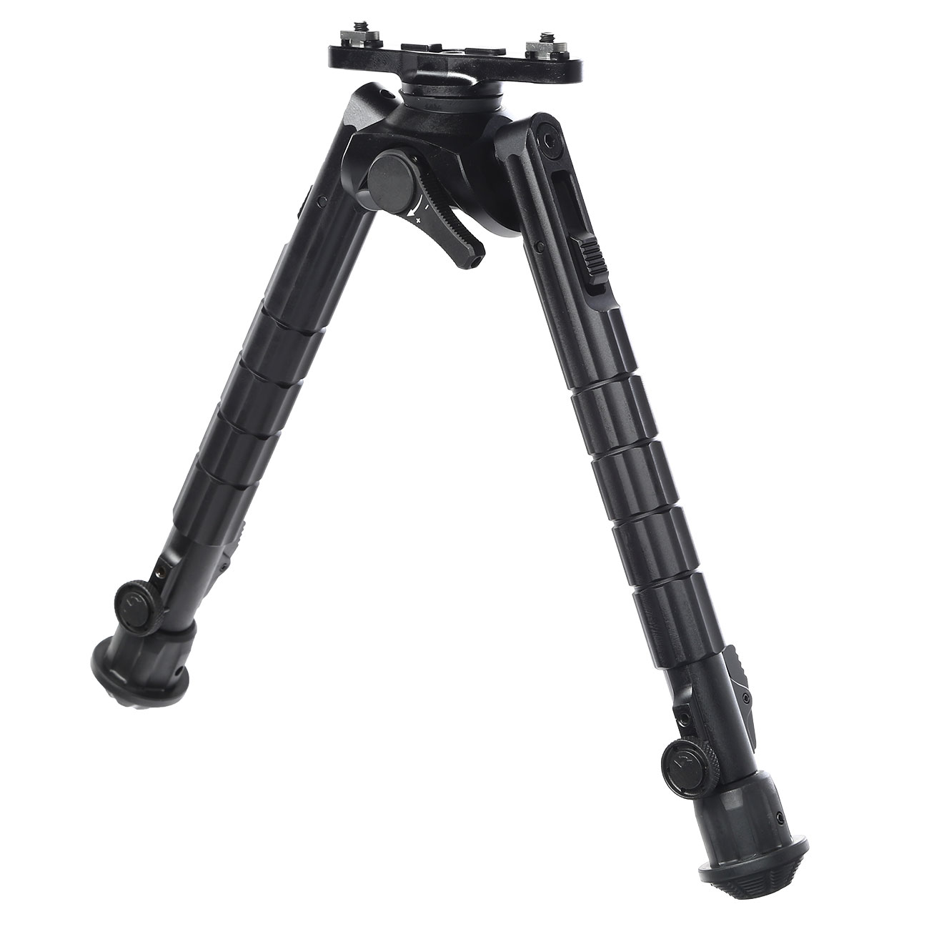 UTG M-LOK Heavy Duty Recon 360 Grad Metall Zweibein - Gummife 200 - 310 mm schwarz Bild 1