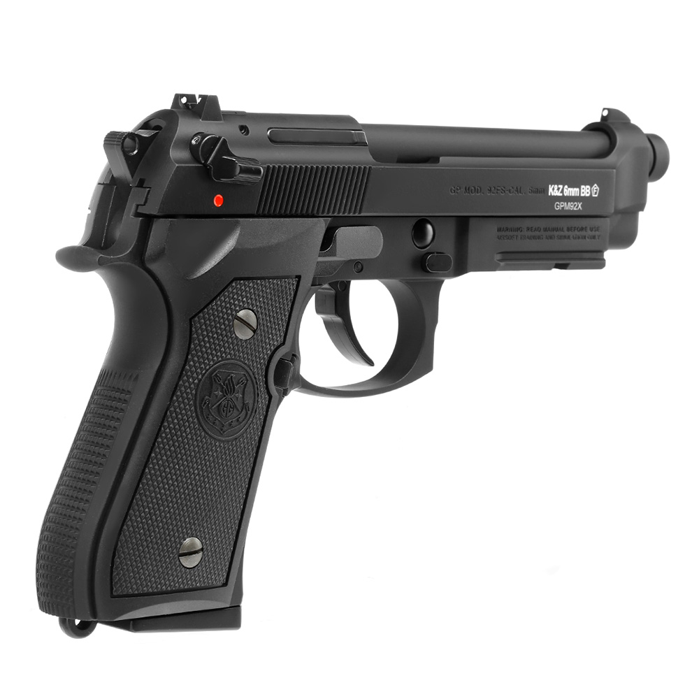 G&G GPM92 GP2 Airsoftpistole Vollmetall GBB 6mm BB schwarz inkl. Pistolenkoffer Bild 4