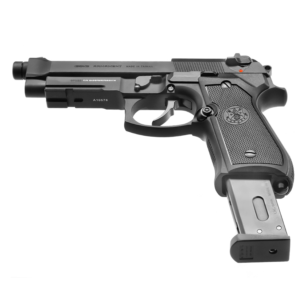 G&G GPM92 GP2 Airsoftpistole Vollmetall GBB 6mm BB schwarz inkl. Pistolenkoffer Bild 5