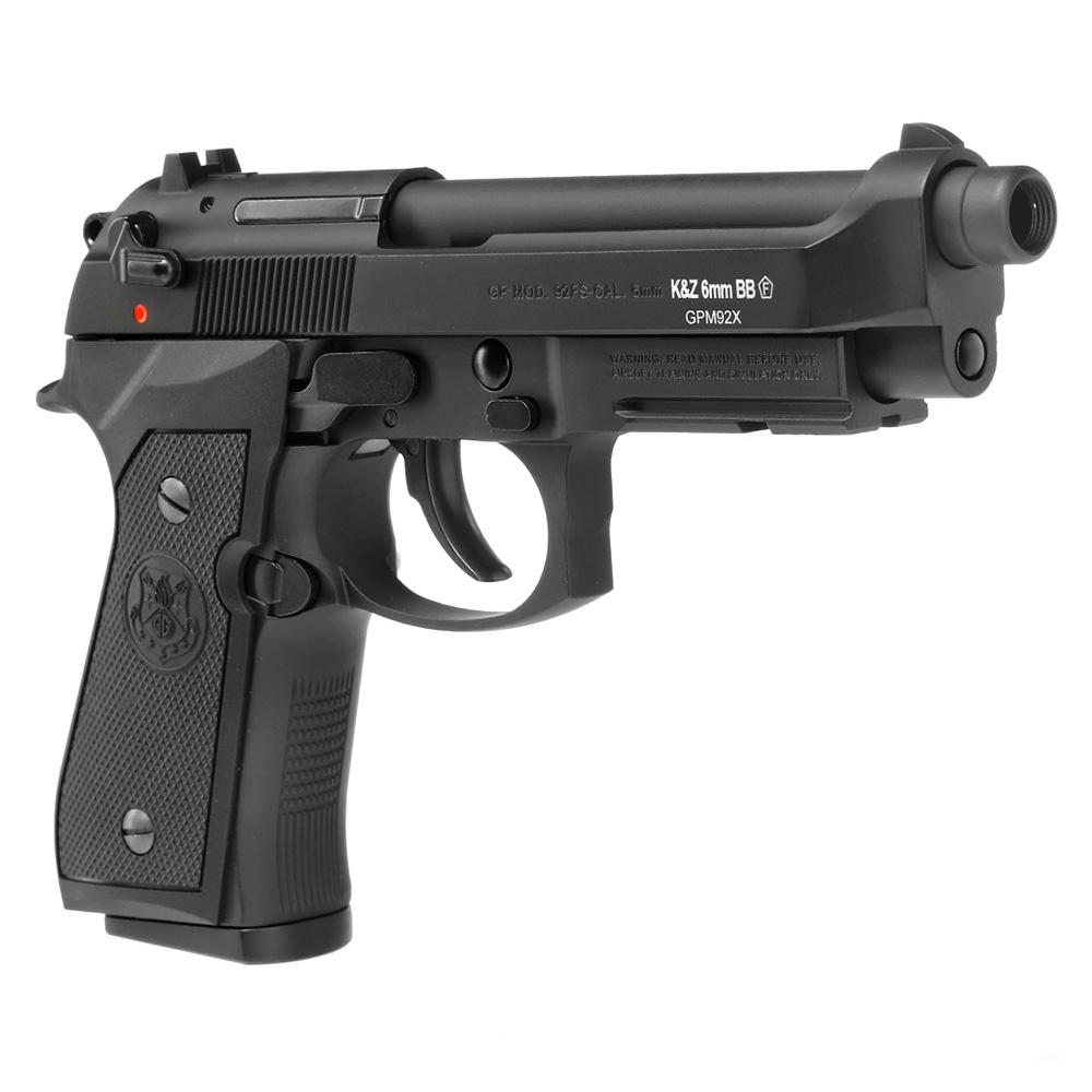 G&G GPM92 GP2 Airsoftpistole Vollmetall GBB 6mm BB schwarz inkl. Pistolenkoffer Bild 8