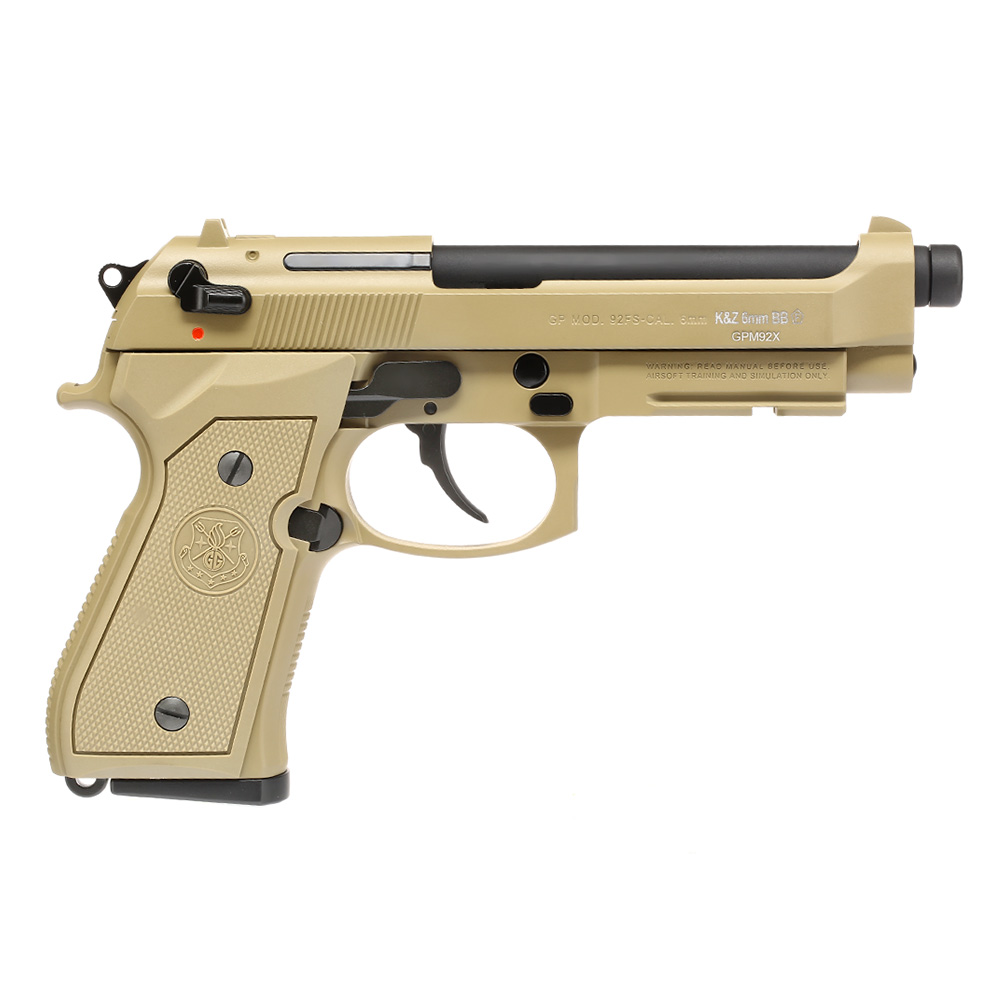 G&G GPM92 GP2 Vollmetall GBB 6mm BB Desert Tan oliv inkl. Pistolenkoffer Bild 3