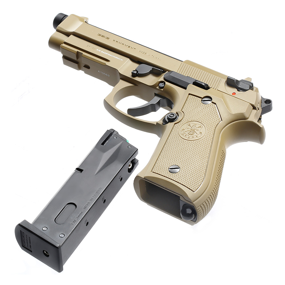 G&G GPM92 GP2 Vollmetall GBB 6mm BB Desert Tan oliv inkl. Pistolenkoffer Bild 6