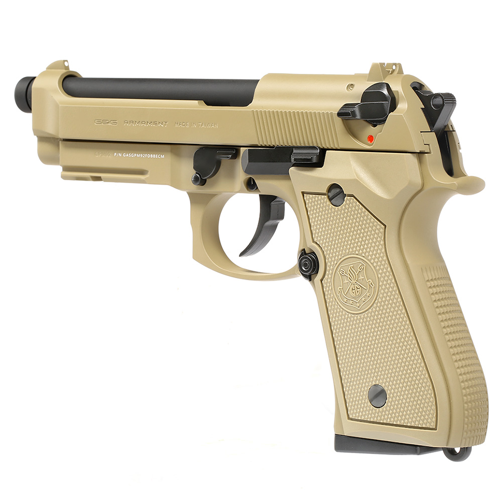 G&G GPM92 GP2 Vollmetall GBB 6mm BB Desert Tan oliv inkl. Pistolenkoffer Bild 9