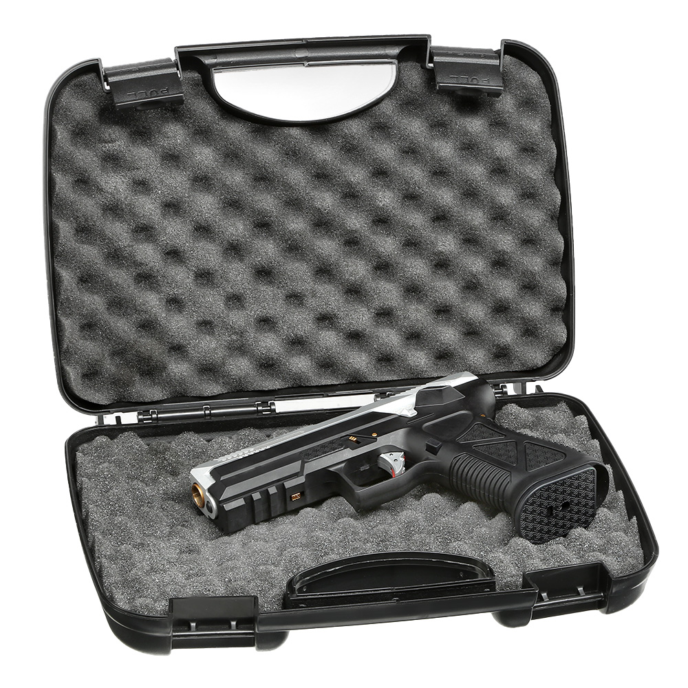 HFC AG-17 mit Metallschlitten GBB 6mm BB silber / schwarz inkl. Pistolenkoffer Bild 7