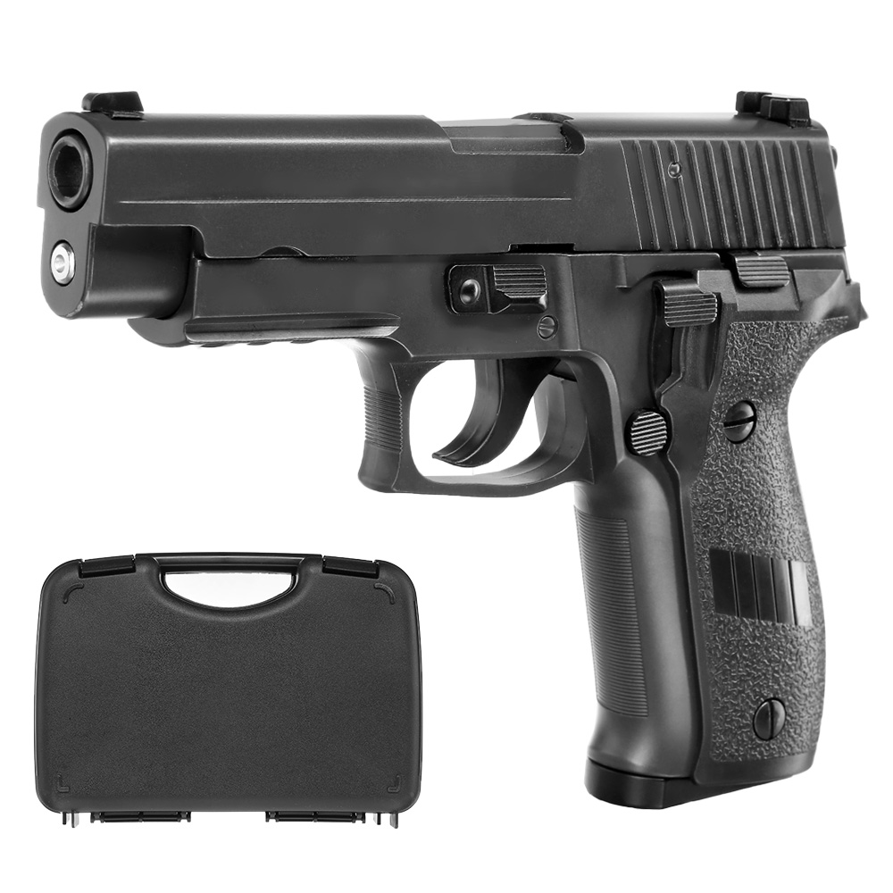 HFC H226 Airsoftpistole Vollmetall GBB 6mm BB grau inkl. Pistolenkoffer