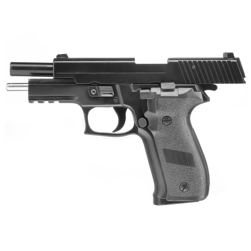 HFC H226 Airsoftpistole Vollmetall GBB 6mm BB schwarz inkl. Pistolenkoffer Bild 2