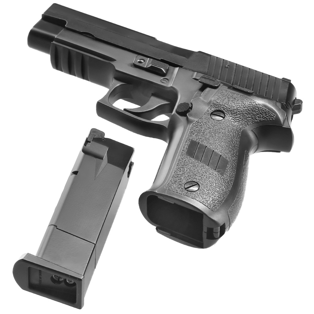 HFC H226 Airsoftpistole Vollmetall GBB 6mm BB schwarz inkl. Pistolenkoffer Bild 6