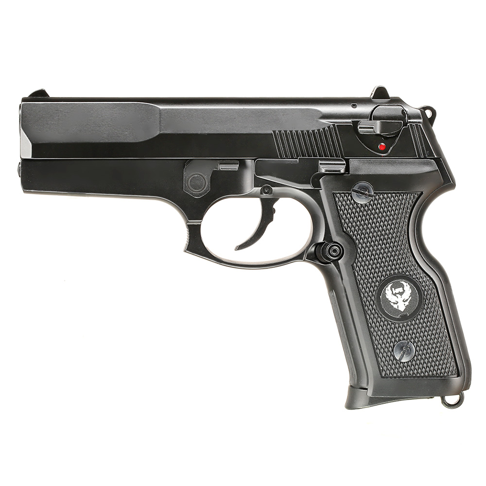 HFC Cougar Vollmetall GBB 6mm BB schwarz inkl. Pistolenkoffer Bild 1