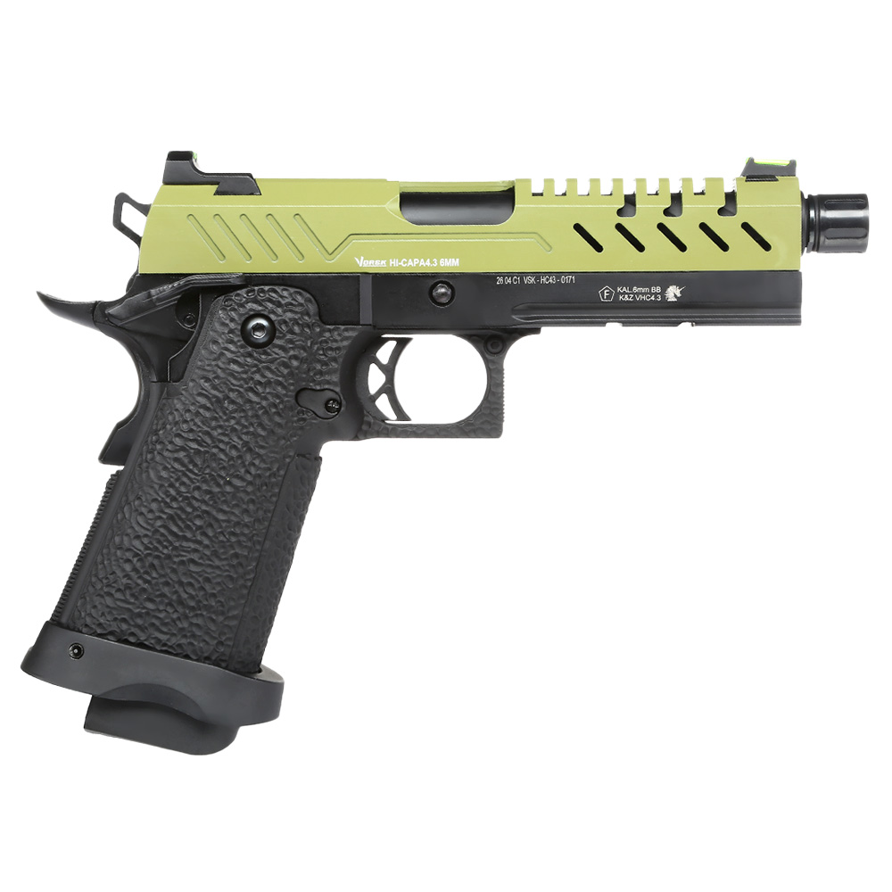 Ersatzteilset Vorsk Airsoft Hi-Capa 4.3 Vollmetall GBB 6mm BB Green / schwarz Bild 3