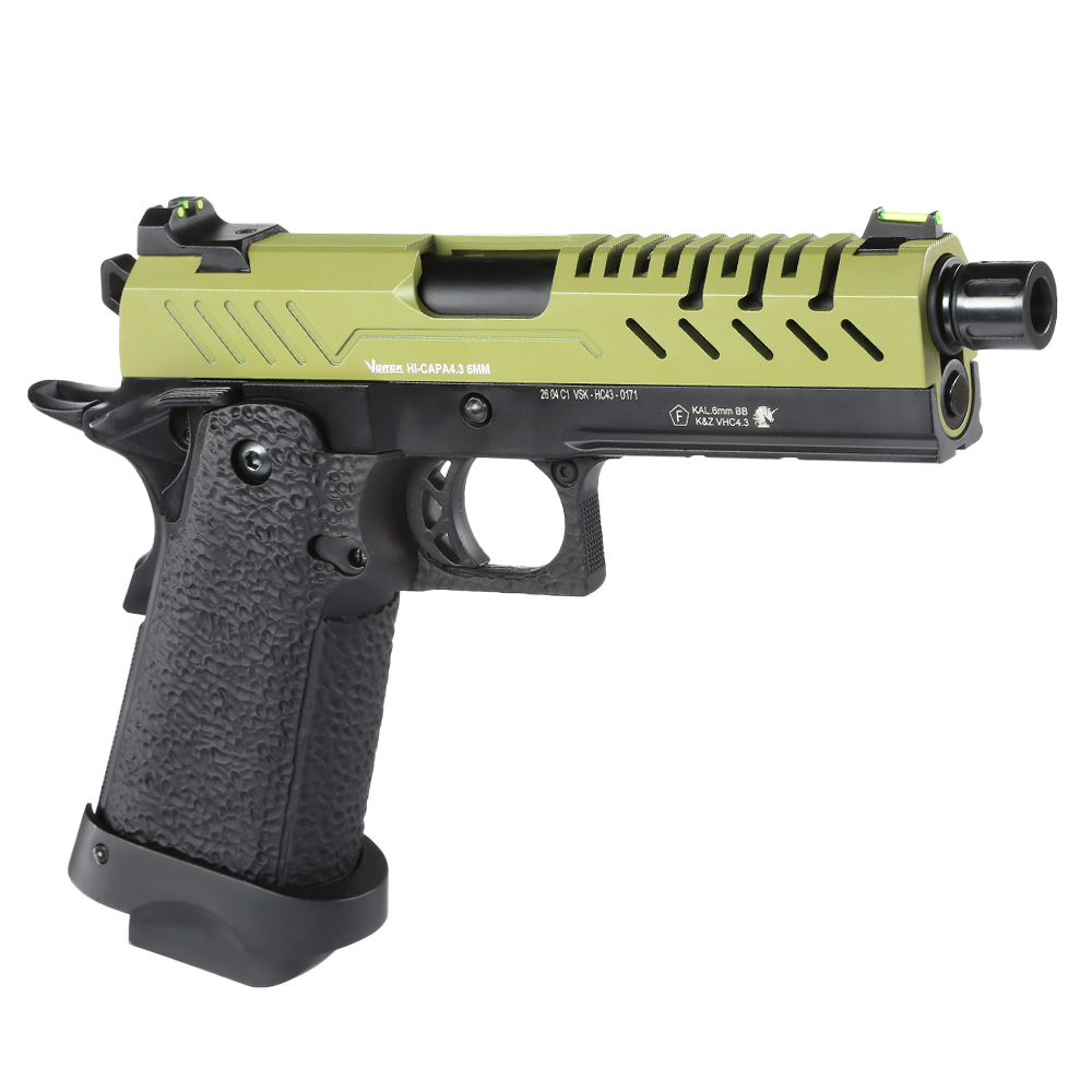Ersatzteilset Vorsk Airsoft Hi-Capa 4.3 Vollmetall GBB 6mm BB Green / schwarz Bild 7