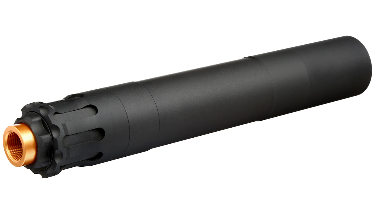RGW OBS-Style 45ACP Aluminium Silencer 14mm- schwarz / kupfer Bild 1