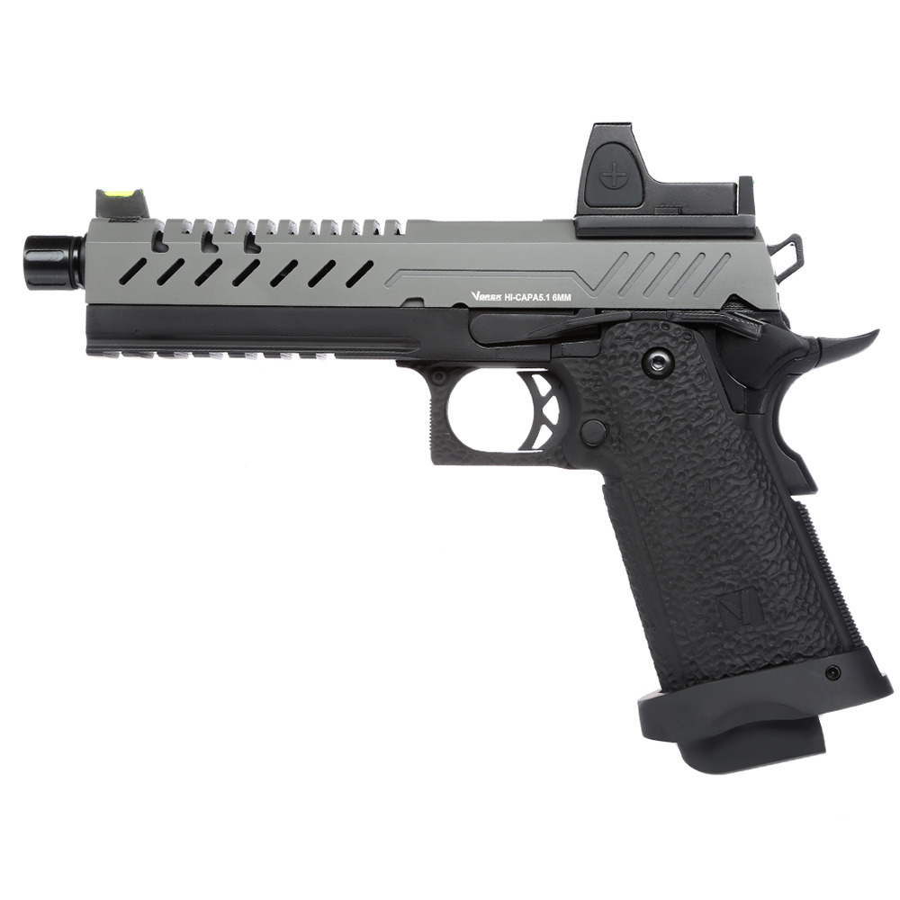 Vorsk Airsoft Hi-Capa 5.1 mit HD5141 LPZ Vollmetall GBB 6mm BB grau / schwarz Bild 1