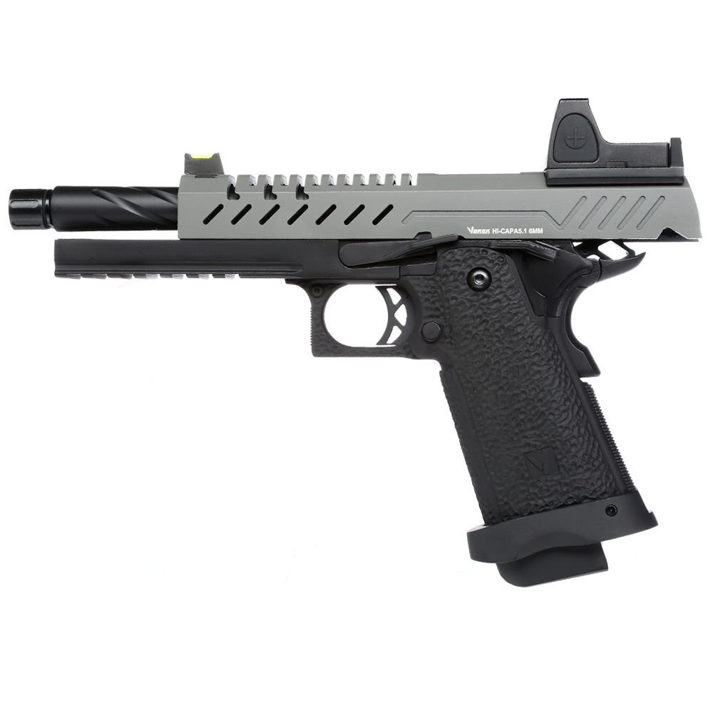 Vorsk Airsoft Hi-Capa 5.1 mit HD5141 LPZ Vollmetall GBB 6mm BB grau / schwarz Bild 1
