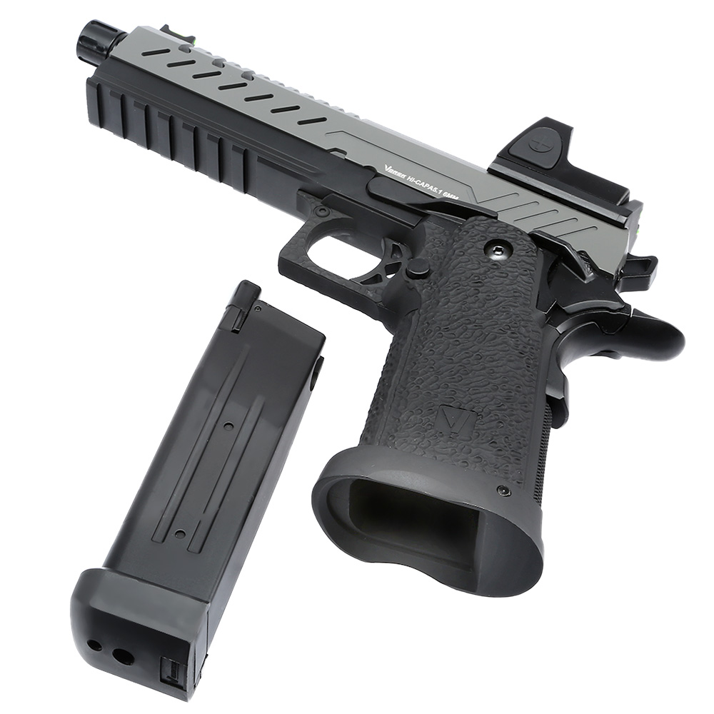 Vorsk Airsoft Hi-Capa 5.1 mit HD5141 LPZ Vollmetall GBB 6mm BB grau / schwarz Bild 1