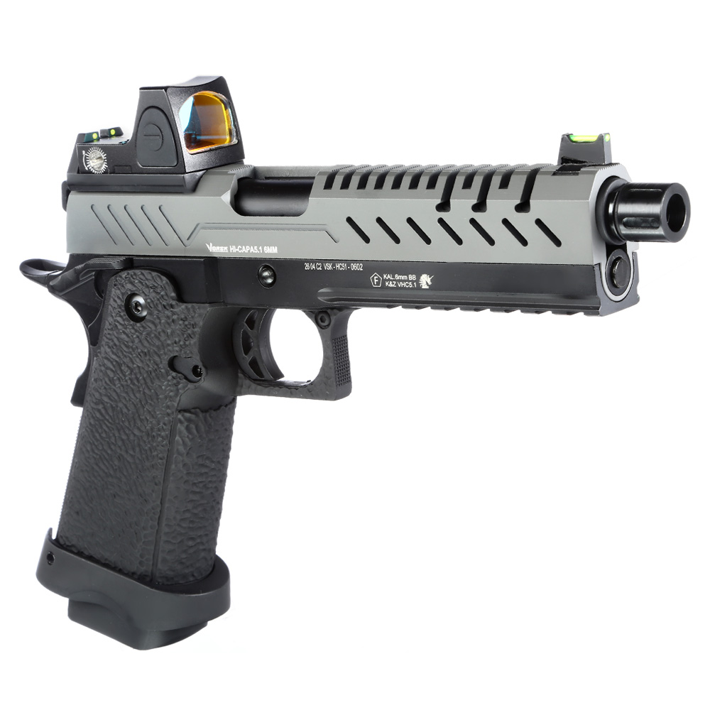 Vorsk Airsoft Hi-Capa 5.1 mit HD5141 LPZ Vollmetall GBB 6mm BB grau / schwarz Bild 1
