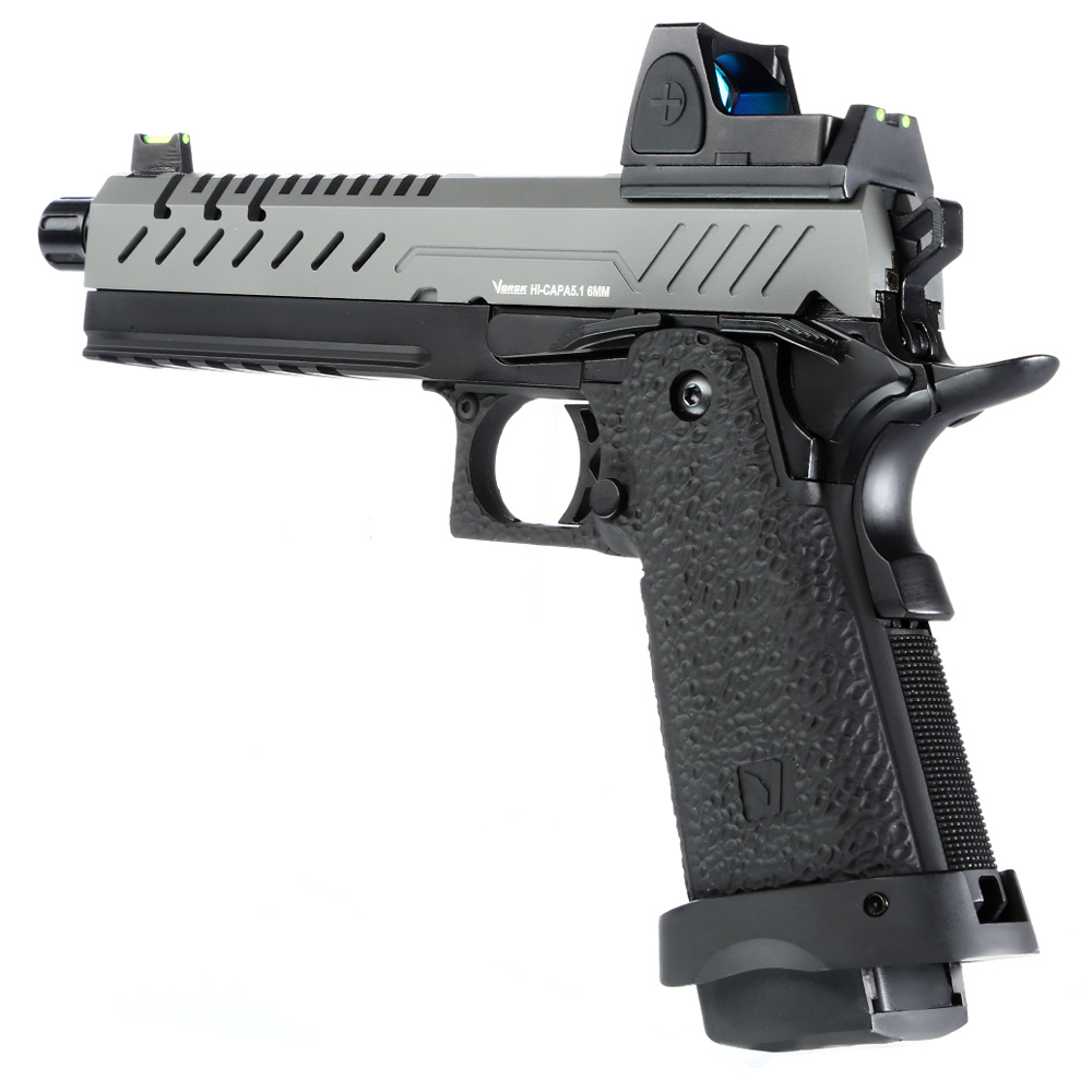 Vorsk Airsoft Hi-Capa 5.1 mit HD5141 LPZ Vollmetall GBB 6mm BB grau / schwarz Bild 1