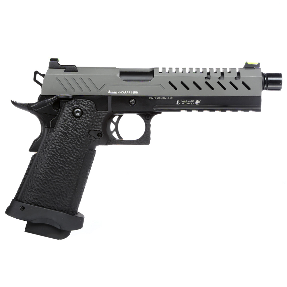 Vorsk Airsoft Hi-Capa 5.1 Vollmetall GBB 6mm BB grau / schwarz Bild 3