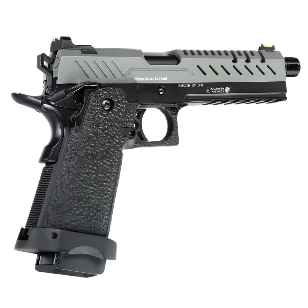 Vorsk Airsoft Hi-Capa 5.1 Vollmetall GBB 6mm BB grau / schwarz Bild 4