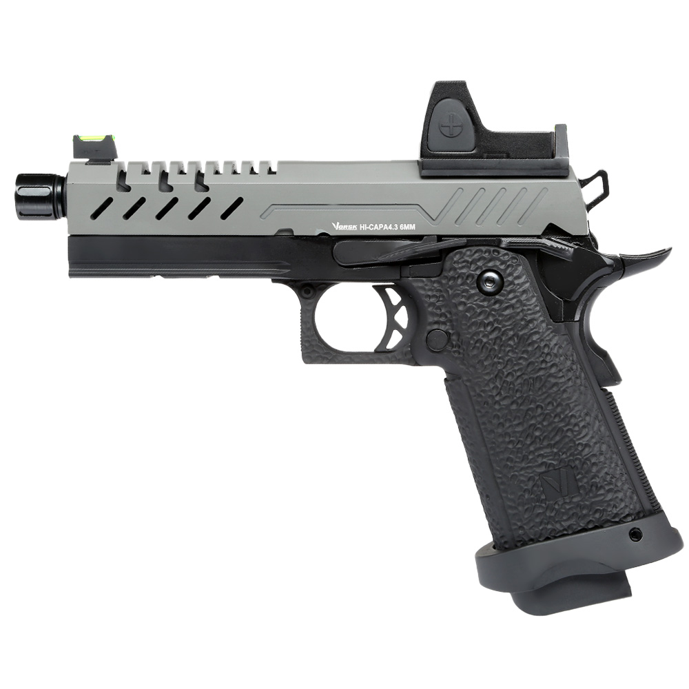 Vorsk Airsoft Hi-Capa 4.3 mit HD5141 LPZ Vollmetall GBB 6mm BB grau / schwarz Bild 1