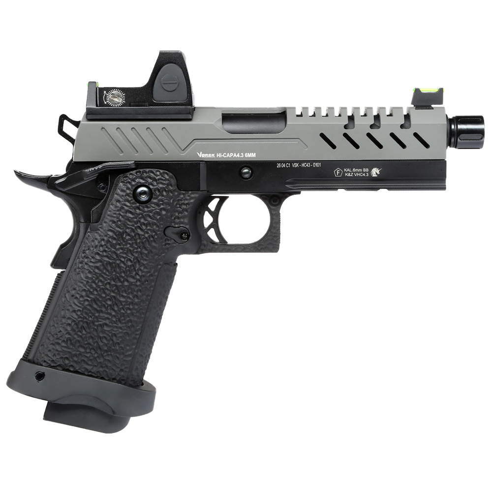 Vorsk Airsoft Hi-Capa 4.3 mit HD5141 LPZ Vollmetall GBB 6mm BB grau / schwarz Bild 1