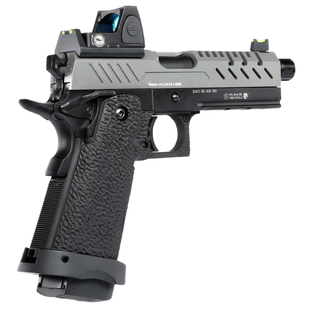 Vorsk Airsoft Hi-Capa 4.3 mit HD5141 LPZ Vollmetall GBB 6mm BB grau / schwarz Bild 1