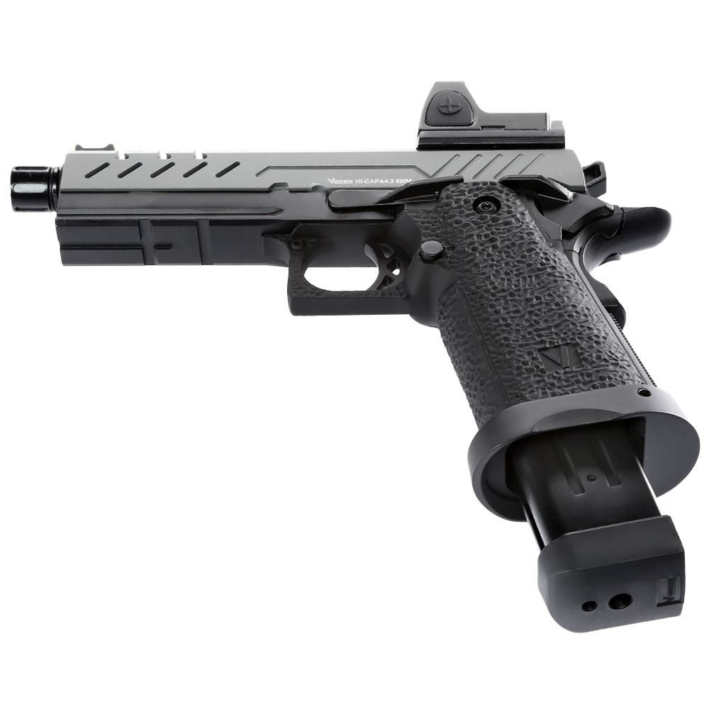 Vorsk Airsoft Hi-Capa 4.3 mit HD5141 LPZ Vollmetall GBB 6mm BB grau / schwarz Bild 1