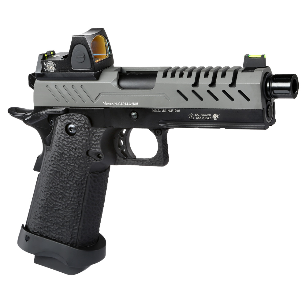 Vorsk Airsoft Hi-Capa 4.3 mit HD5141 LPZ Vollmetall GBB 6mm BB grau / schwarz Bild 1