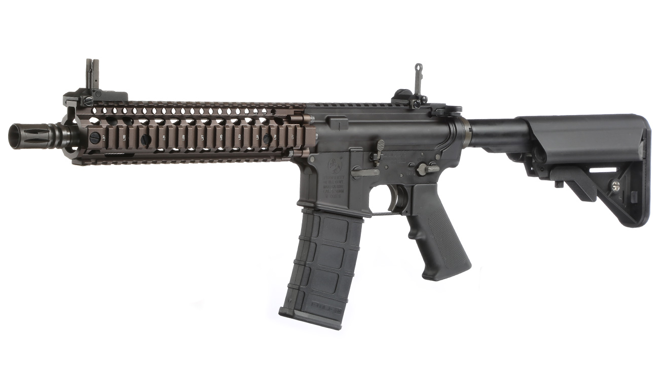 GHK Colt / Daniel Defense MK18 MOD1 Vollmetall Gas-Blow-Back 6mm BB Dualtone